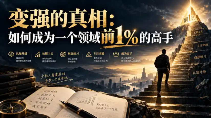 付费文章:变强的真相:如何成为一个领域前1%的高手-网赚项目库-互联网全面项目